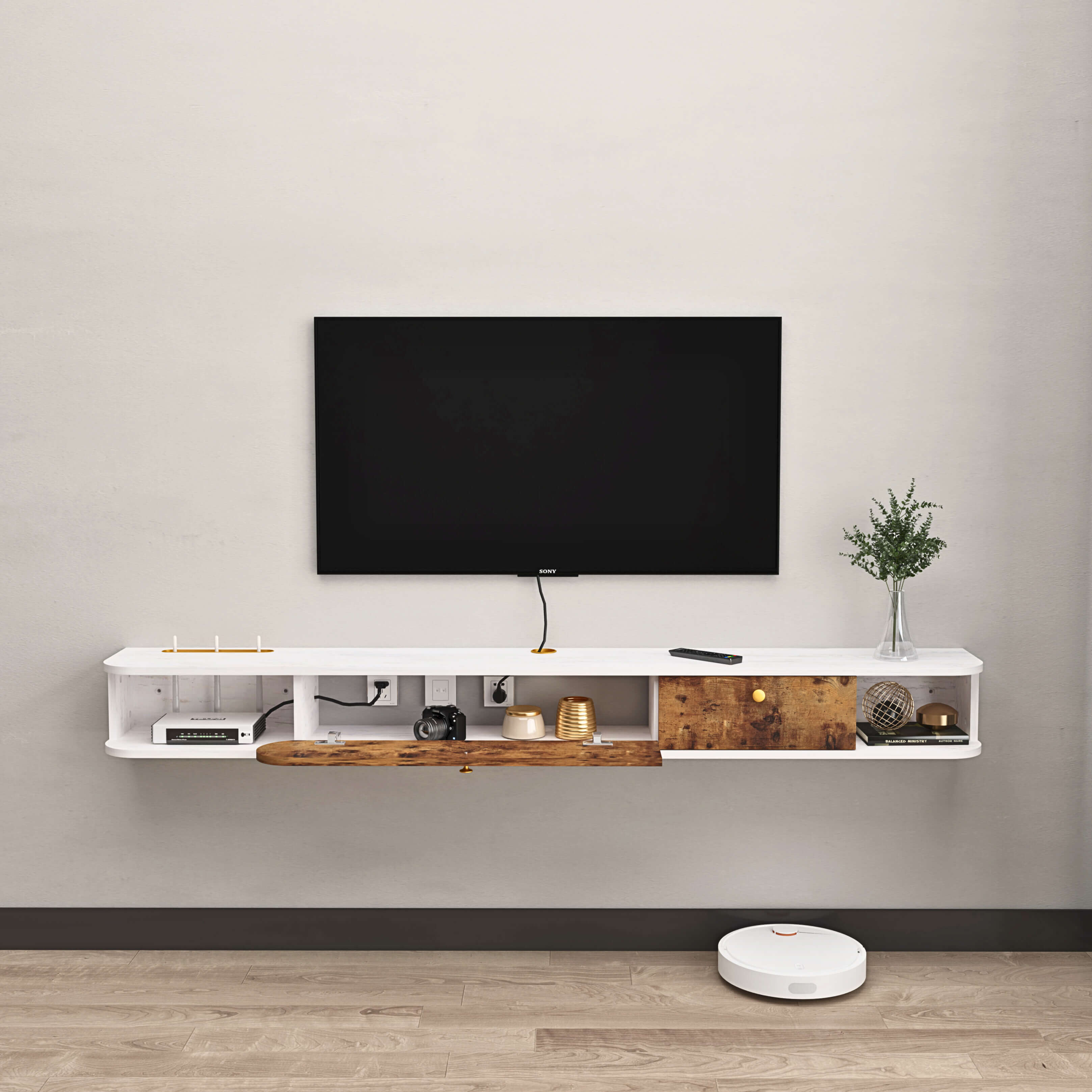Custom Bareo Floating TV Stand