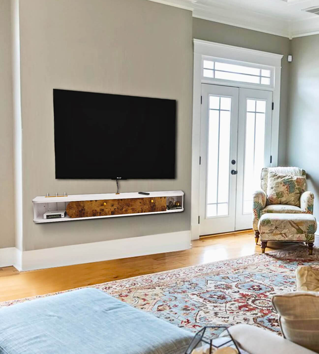 Custom Bareo Floating TV Stand