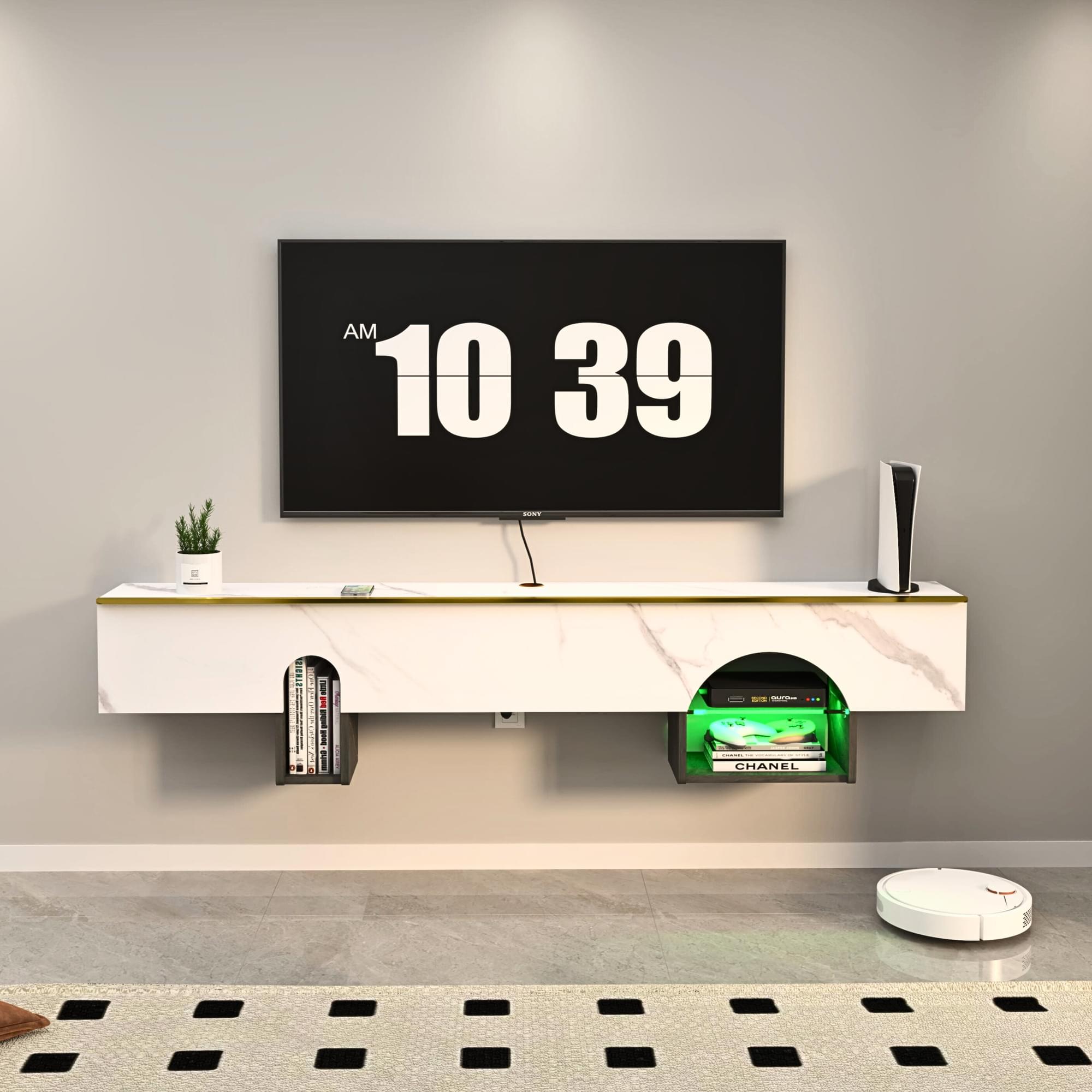 Custom Cubix Floating TV Stand