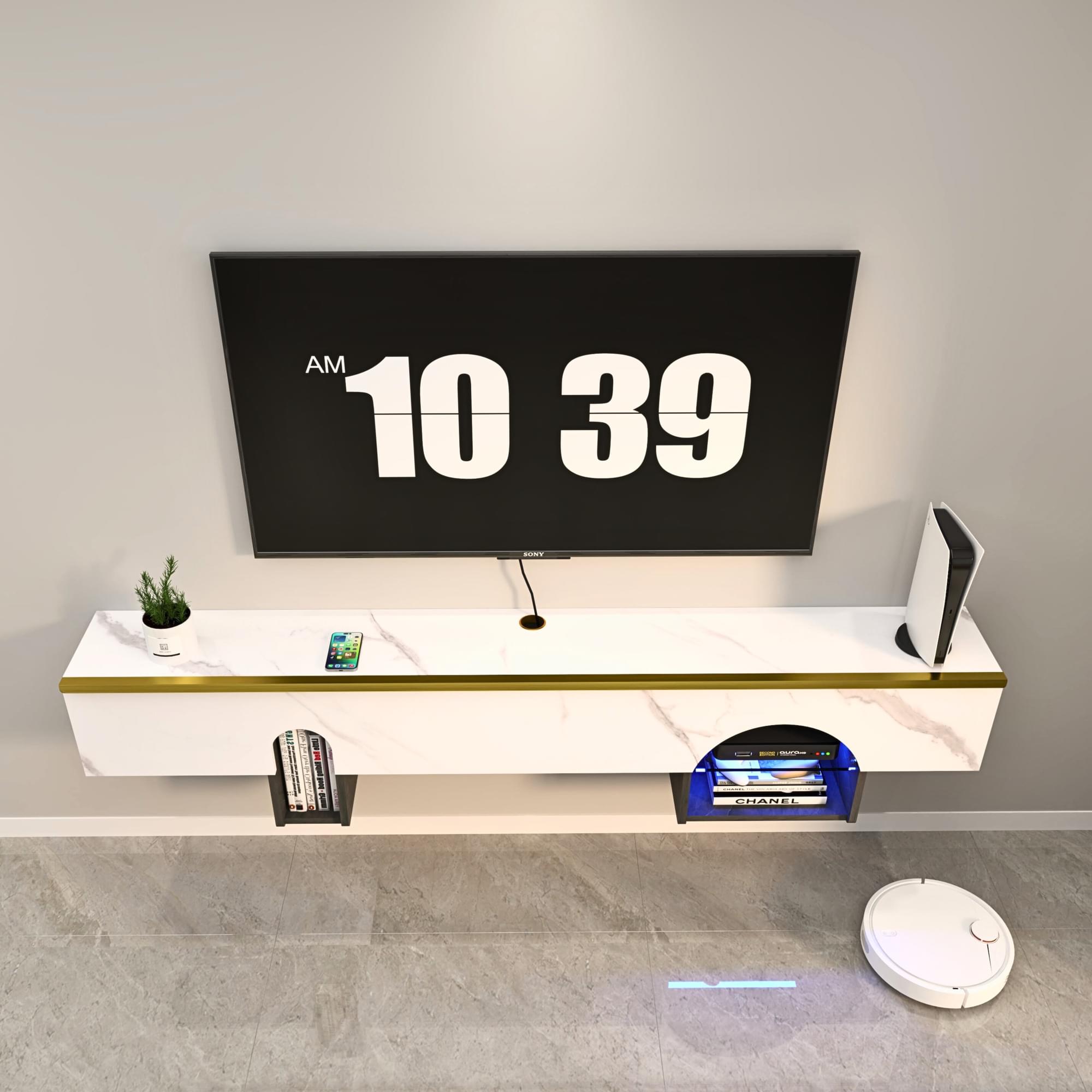 Custom Cubix Floating TV Stand