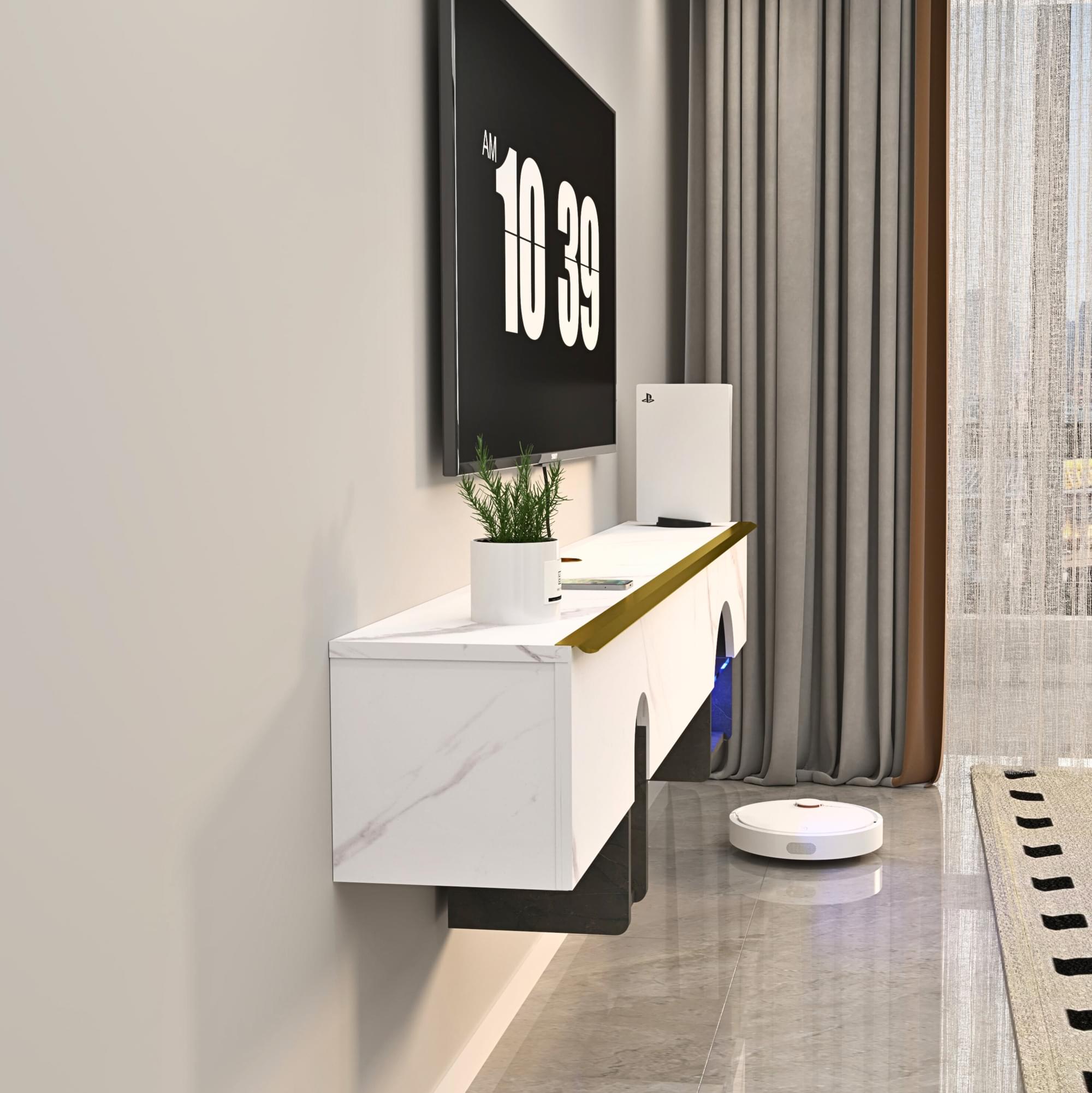 Custom Cubix Floating TV Stand