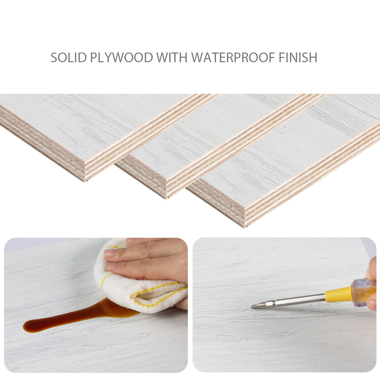 Contemporary Floating TV Stand with Four Drawers And Four Open Shelves #color_greyish white