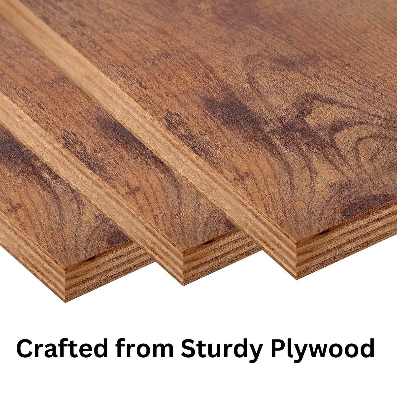 66.92" Modern Rustic Brown and White Plywood Floating TV Stand with LED Lights and Glass Door