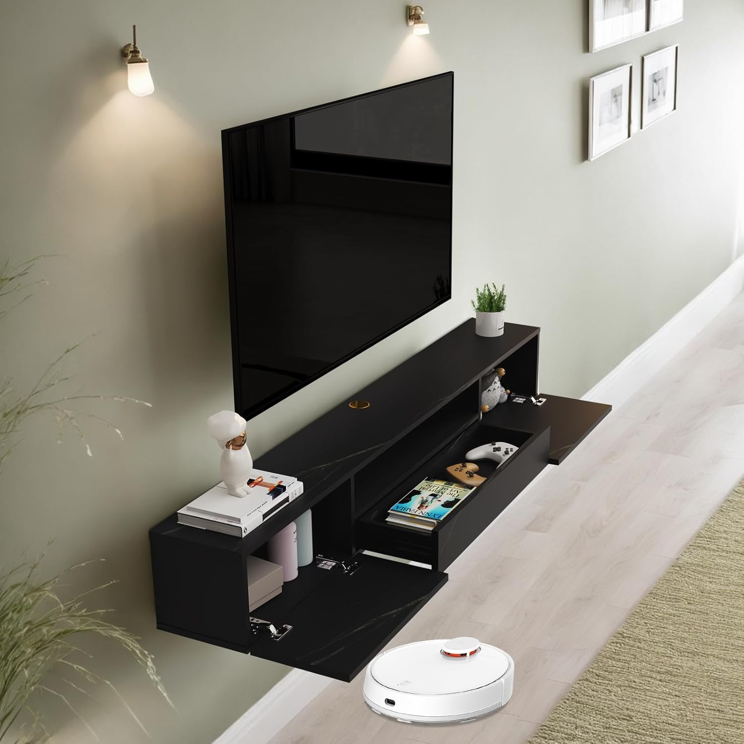 Custom Purio Floating TV Stand