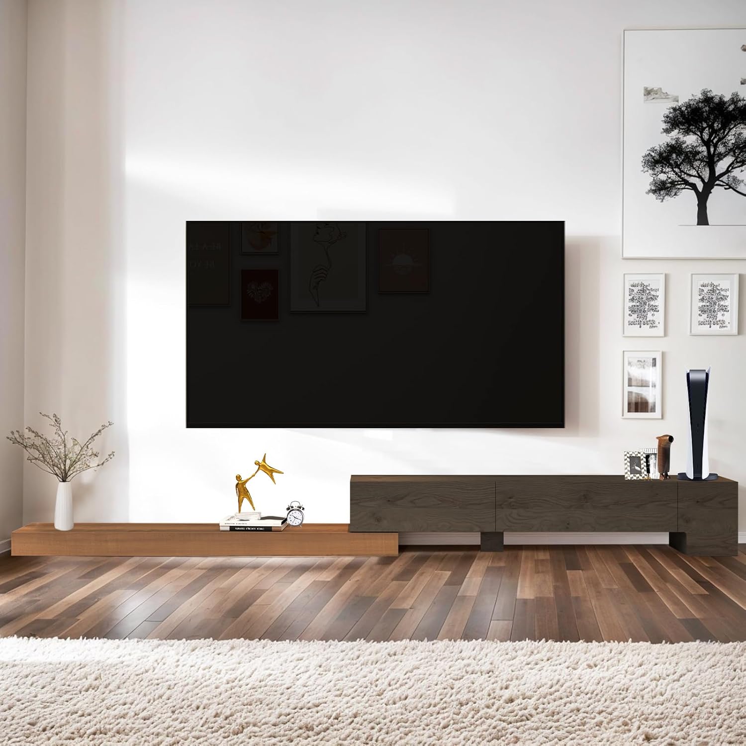 Custom Retractable Floor TV Stand 71"-122"