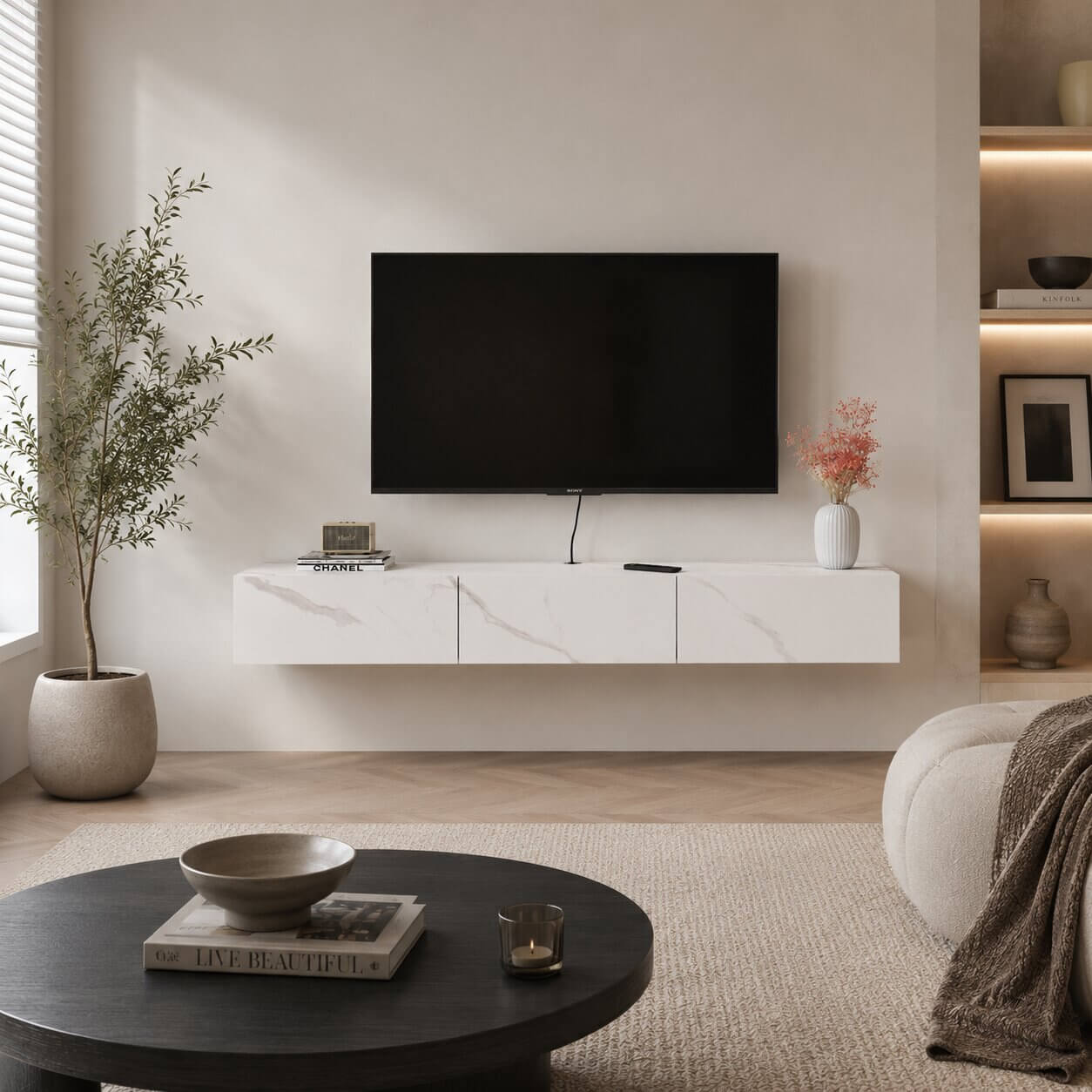 Custom Simplo Floating TV Stand