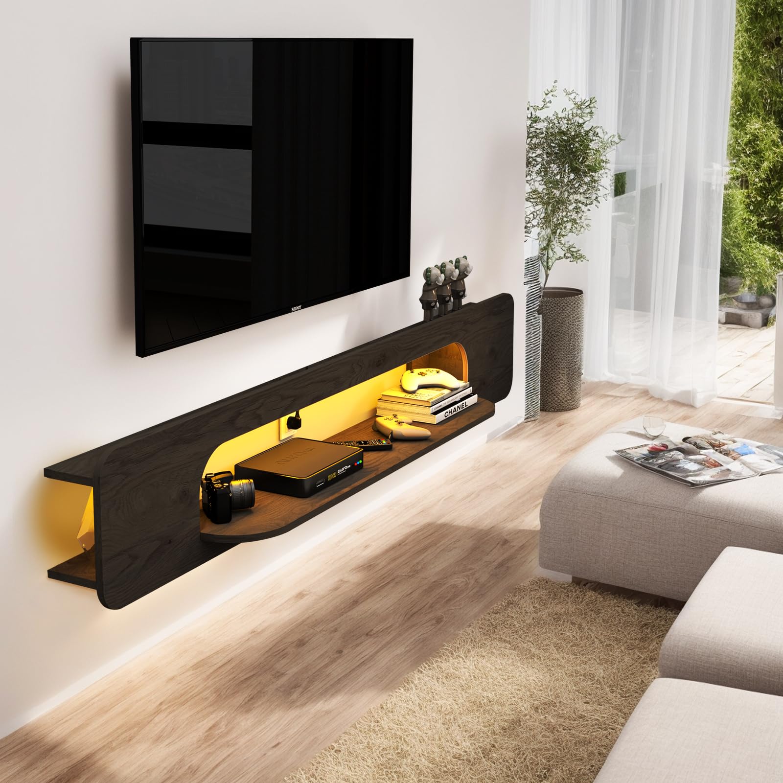 Custom Vista LED Floating TV Stand