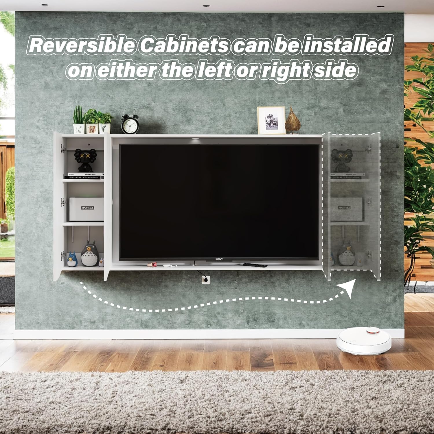 Custom TV Frame with Storage