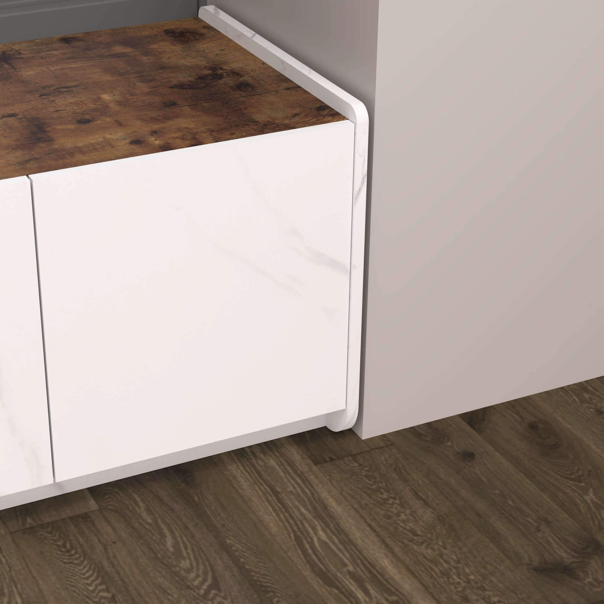 Custom Window Bench with Lifting Desk & Pet Kennel