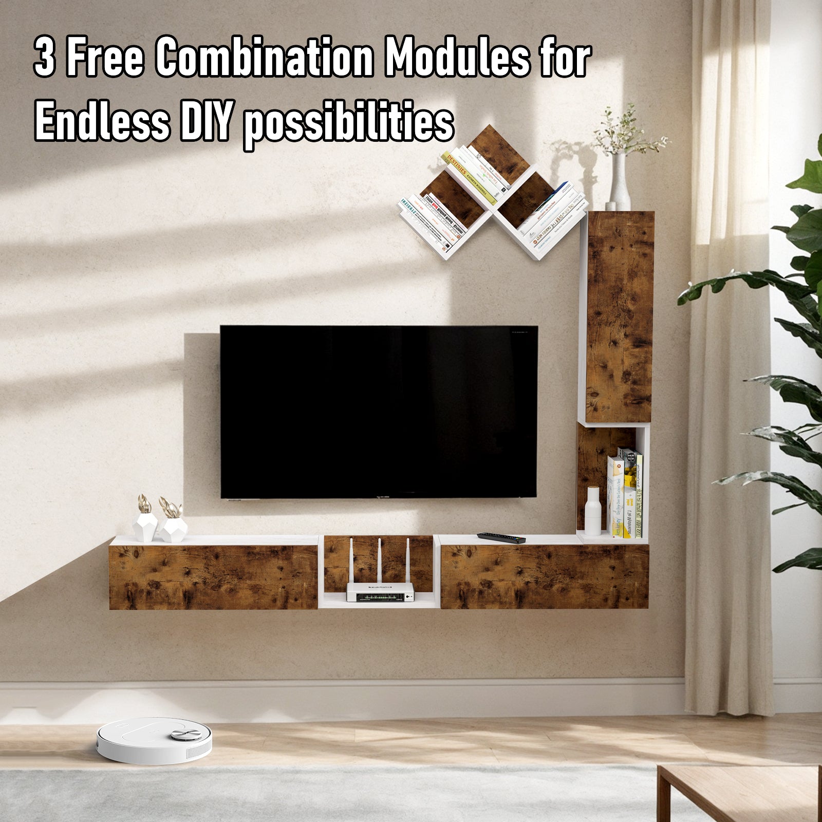 65"- 90" Modula Adjustable Floating TV Stand