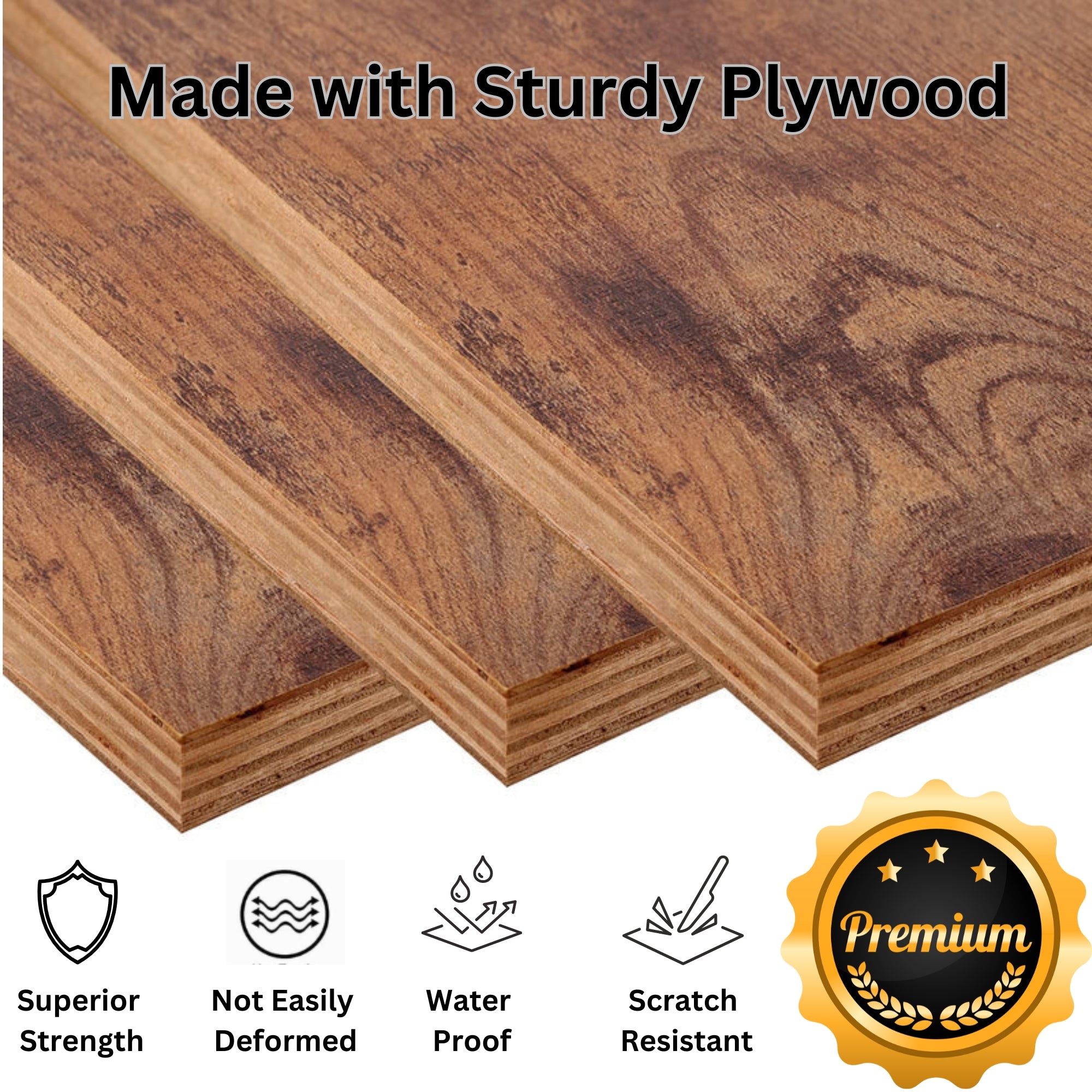 70.86" Pureza Rustic Brown Floating TV Stand