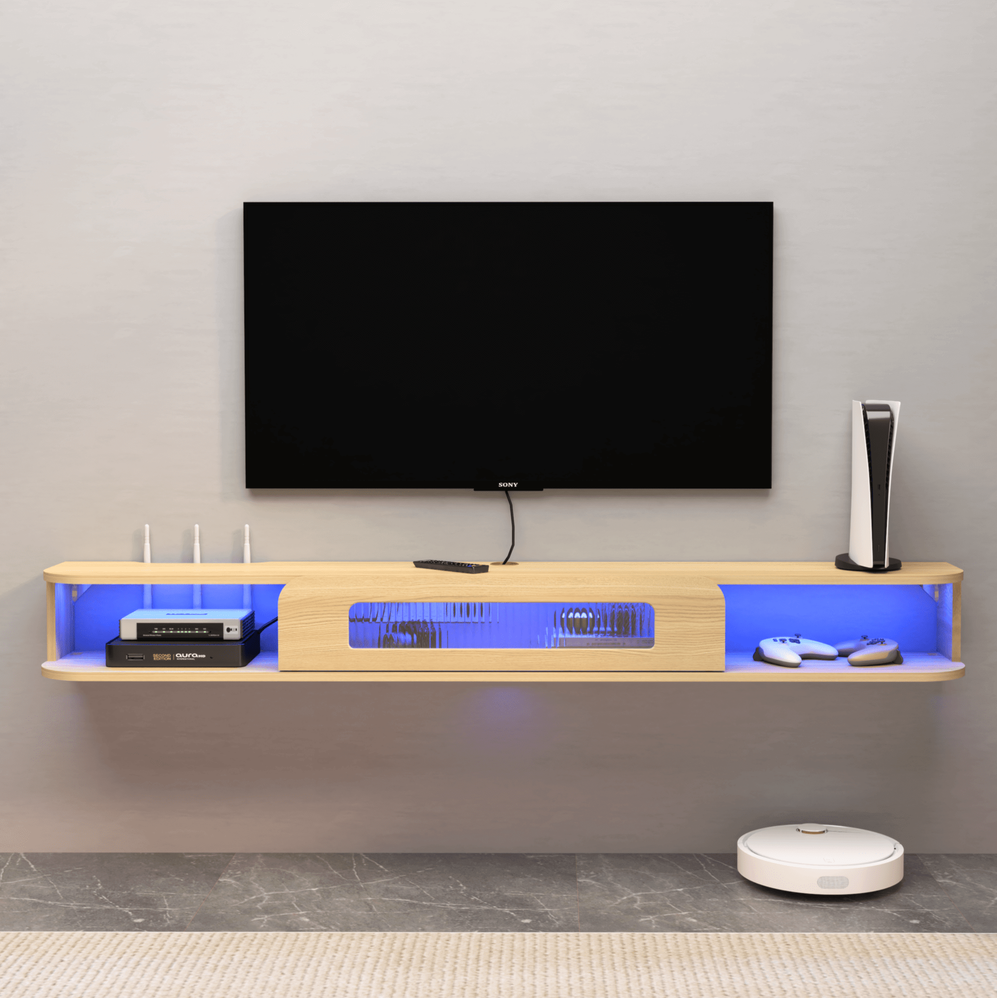 Custom Eclaire Floating TV Stand