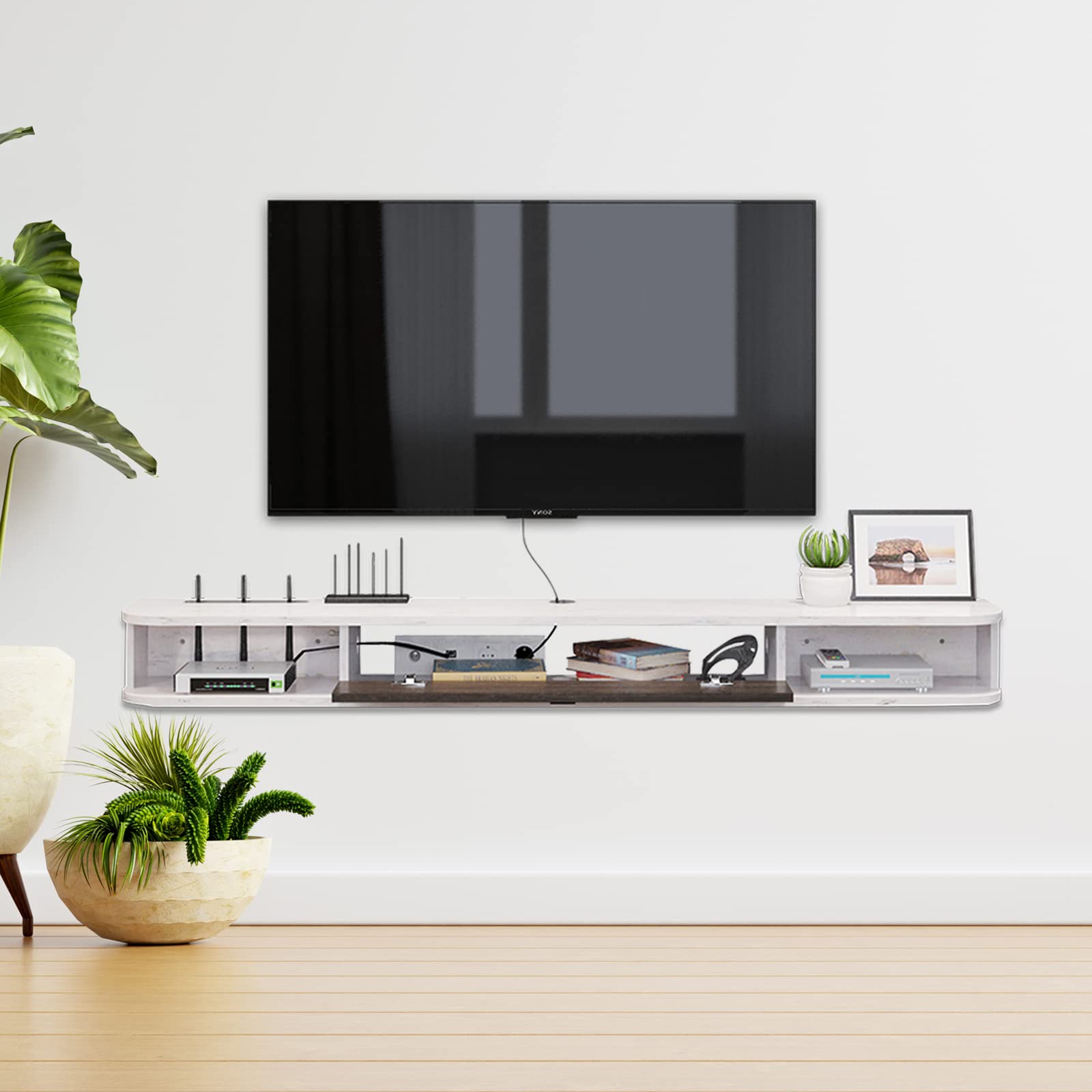 Slim tv stand on sale 65 inch