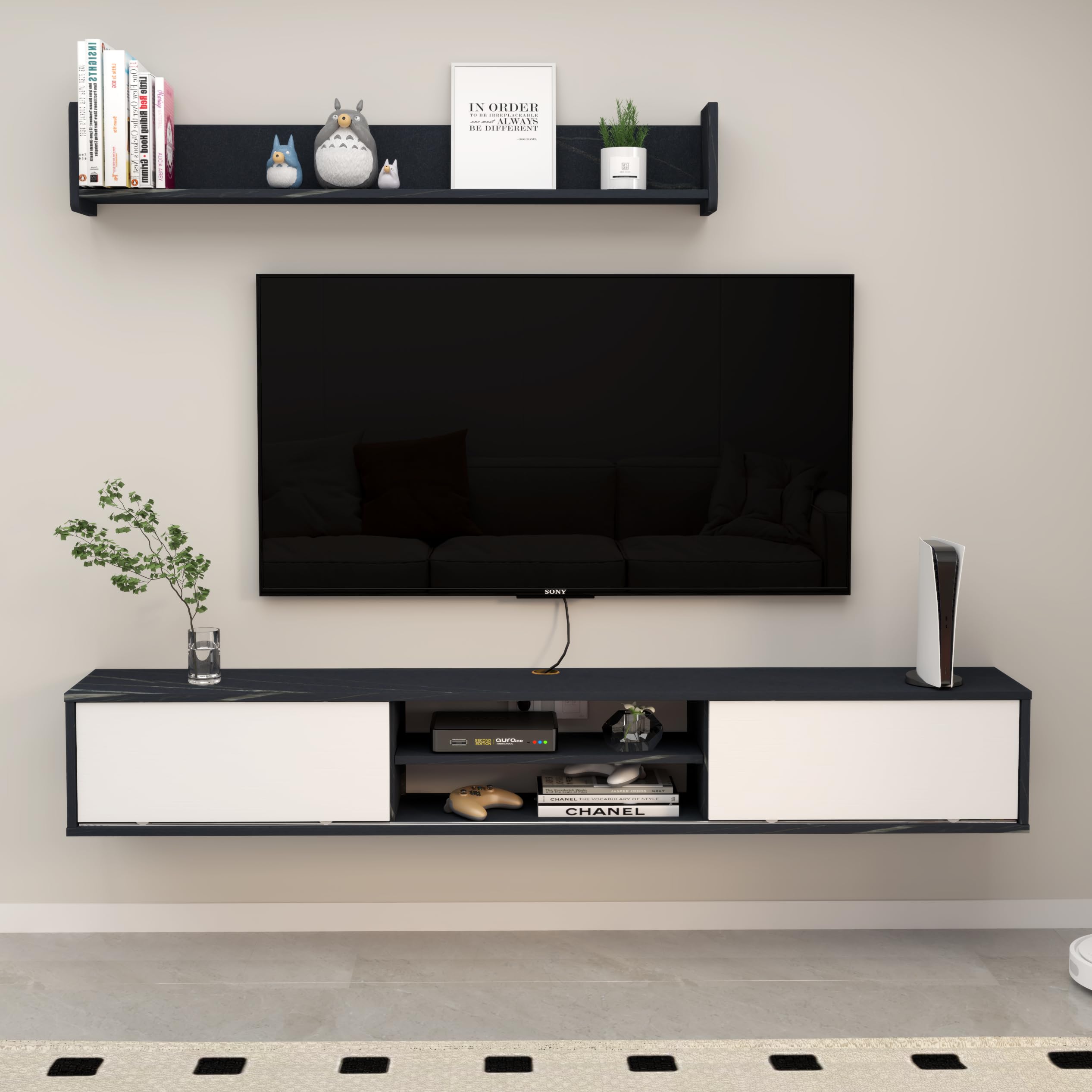 Custom Glissa Floating TV Stand