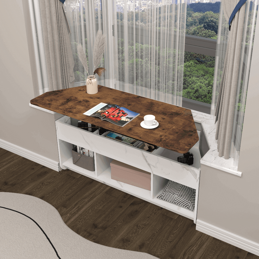 Custom Wooden Window Desk with Storage Cubbies, Entryway Mudroom Bench